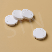 Disque en céramique de zircone beige réfractaire isolant résistant à la pression, taille personnalisée, biscuit pour usage industriel