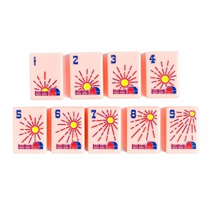 Ensemble de Mahjong de Luxe Écologique et Durable pour la Famille - Tuiles en Acrylique/Lucite - Portable et Résistant à l'Eau pour <span class=keywords><strong>Bar</strong></span>, Voyage et Jeux - Product Image 4