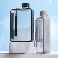 MoChic-زجاجة مياه بلاستيكية, زجاجة مياه جذابة بحجم 13 أوقية و 380 مللي للاستخدام الرياضي في صالة الألعاب الرياضية في الهواء الطلق أثناء السفر أو السفر ، مصنوعة من البلاستيك بحجم A5