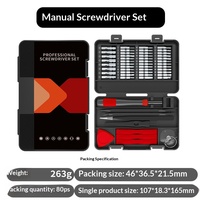 Nouvel ensemble de tournevis multifonction de précision 58-en-1, plaqué nickel, magnétique, durable, en CRV, avec poignée en plastique, outil multi-accessoires, petit format