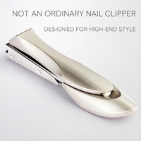 Coupe-ongles anti-éclaboussures, avec poignée ergonomique et lame de précision, outil de manucure haut de gamme pour la maison et les voyages