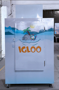 Commercial Single-Temperature Fan Cooling Bagged Ice Storage <b>Freezer</b> Outdoor Industrial Storage Bin - Product Image 1
