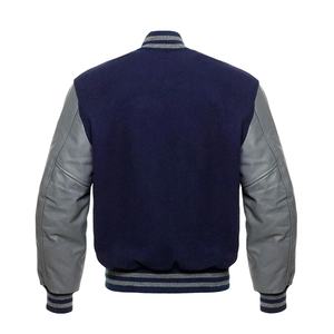 OEM Personnalisé Nouveaux Hommes Corps en Laine Manches en Cuir Patches en Chenille Brodé Varsity Jacket Letterman Baseball College Jacket - Product Image 3