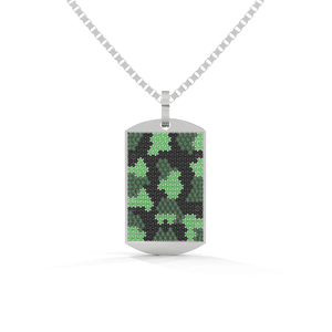 Colgantes de Perro con Diseño de Camuflaje y Circonitas Cúbicas, Inspirados en el Estilo Urbano, que Combinan la Robustez y el Lujo - Product Image 4