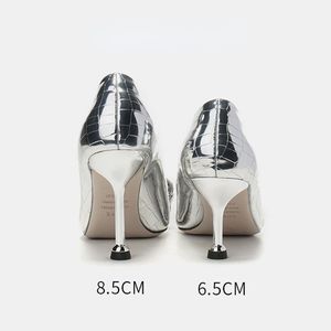 Quality Hollow Mesh Salto Alto 1 Pair Luxury Studded <b>Slippers</b> Thin Stiletto Heels for Ladies and Women - Product Image 5