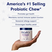 OEM/ODM Probiotiques Naturels, Friandises à Mâcher Molles à Haute Teneur en Protéines et Huile de Poisson 2,5g, Emballage Personnalisable, Soutien à la Santé Digestive et Immunitaire des Animaux de Compagnie