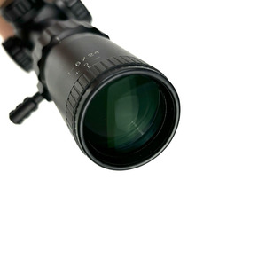 Mira Telescópica de Caza de Aluminio Negra de Ultra Alta Definición <span class=keywords><strong>1</strong></span>-6x24 de Calidad Internacional, Iluminación Roja, Base de Montaje de 30 mm, Resistente a Impactos - Product Image 6