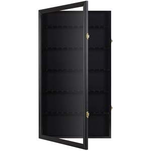 Étagère murale de collection pour 60 cuillères à thé souvenir en bois de pin massif personnalisé 2026, cadre de présentation en bois massif, vente en gros - Product Image 3