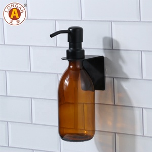 Distributore di sapone in vetro <span class=keywords><strong>bottiglia</strong></span> con pompa liquido e lozione refrigeral Dispenser Botellas De <span class=keywords><strong>Cristal</strong></span> vetro sapone <span class=keywords><strong>bottiglia</strong></span> pompa - Product Image 3