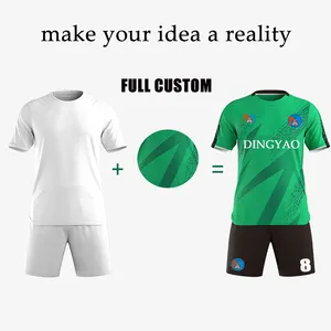 Breathable quick dry soccer jersey kids set custom soccer uniform sets soccer kits mens football uniform