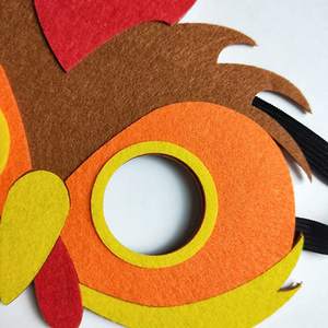Mascarillas <span class=keywords><strong>de</strong></span> <span class=keywords><strong>animales</strong></span> <span class=keywords><strong>de</strong></span> fieltro para Halloween, máscaras <span class=keywords><strong>de</strong></span> fiesta para niños - Product Image 3
