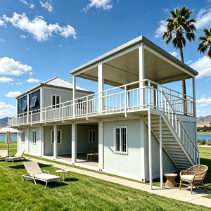 <span class=keywords><strong>Casas</strong></span> de Lujo Modulares Prefabricadas, Casa Contenedor Prefabricada para Vacaciones, Baño Privado, Hotel, Dormitorio, Uso Temporal - Product Image 1