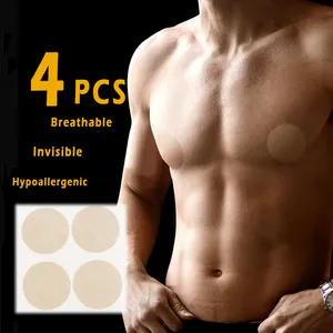 Wholesale High Quality Disposable Men Nipple Cover Invisible Skin Color Nipple Patches Breathable Invisible Breast Stickers