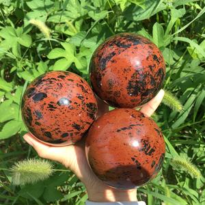 Vente en gros de sphères d'obsidienne rouge de qualité supérieure, style bohème, pierre de cristal naturelle de guérison pour la décoration intérieure unique et les cadeaux de vacances - Product Image 3