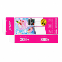 Boîte de présentation en plastique rose en PVC transparente pour appareils, avec impression de logo personnalisée, idéale pour les expositions en magasin