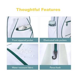 Bolsa de paleta Pickleball de nailon de gran venta KUAIQIU con compartimento para zapatos, bolsa impermeable para raqueta Pickleball - Product Image 4