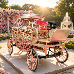 Carruaje Eléctrico Real con Forma de Calabaza de la Princesa Cenicienta, Modelo 2026, para Bodas - Product Image 1