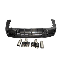 Véritable fibre de carbone style B voiture pare-chocs arrière lèvre diffuseur queue gorge pour AMG GT63 GT63S 4 portes lèvre arrière style de voiture