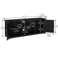 58 ''meuble TV bois moderne ferme centre de divertissement armoire de rangement multimédia Console salon chambre hôtel personnalisé
