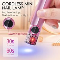 10W UV-Handlicht für Gel-Nägel Mini-Nagel lampe mit wiederauf ladbarer USB-Blitz härtung lampe