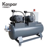 Deux pompes à vide rotatives à palettes de 200 m³/h + Réservoir de réception d'air Push-Pull + Boîtier de commande électrique OEM pour l'industrie éolienne