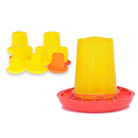 Seau Distributeur Automatique en Plastique Anti-Déversement pour Volaille (Poulets, Canards, Oies) – Conteneur Alimentaire pour Poulailler et Fournitures d'Élevage
