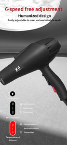 Secador de Pelo Profesional X6 de Secado Rápido con 6 Ajustes de Temperatura, Secador de Pelo de Salón - Product Image 5