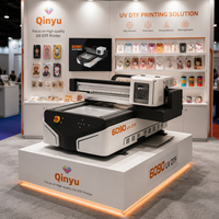 Harga Printer UV LED Flatbed Qinyu Cmyk Wide Format 6090 60*90
