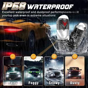 Ampoule de phare LED à lentille 100W 12V Plug & Play H4 Étanche 6000K Adaptation Universelle 10000 Lumens pour Voitures Motos Camions - Product Image 6