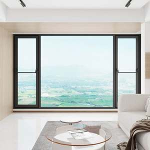 Ventanas Corredizas Horizontales Rentables con Marco de Aluminio, Ventanas de Aluminio con Doble Acristalamiento para Instalación en Viviendas - Product Image 1