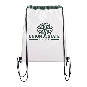 Custom Logo Waterproof PVC Clear Plastic Drawstring Draw <b>String</b> Backpack <b>Bags</b> - Product Image 4
