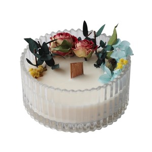 <b>Small</b> Mongolian Yurt Glass Candle Cup Handmade Wax <b>Container</b> Scented Candle Birthday Candles Paraffin Material - Product Image 2