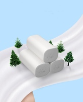 Papier toilette doux, écologique, bio, OEM, personnalisé, pas cher, 3 ou 4 plis, en bambou et pâte de bois vierge