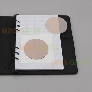 small round sticky note pad transparent clear plastic page flags with custom logo cardboard for planner