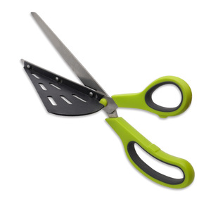 Pizza Cutter <b>Scissors</b> Stainless Steel Greenish Gray Straight Head <b>Kitchen</b> Tool For Home Use - Product Image 1