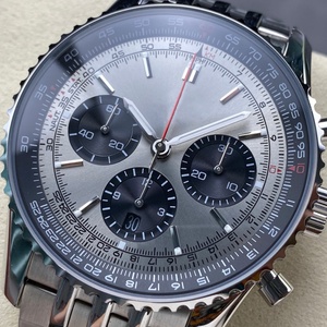 Montre chronographe multifonctionnelle de luxe pour homme, cristal saphir, bracelet en acier inoxydable, style business décontracté - Product Image 3