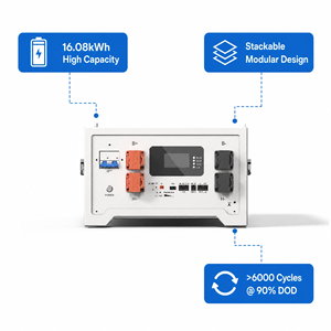 Batterie NEVOSOLAR GLR-314 16,08 kWh LiFePO4 51,2 V 314 Ah pour stockage d'énergie solaire, compatible avec les onduleurs - Product Image 3