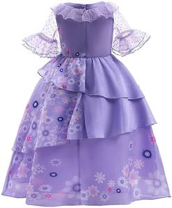 Disfraz de Princesa Morada Inspirado en <span class=keywords><strong>Isabela</strong></span> para Niñas, Vestido de Fiesta de Halloween, Disfraz de Carnaval, Cosplay, Traje de Fantasía, Vestido de Película de Televisión - Product Image 4