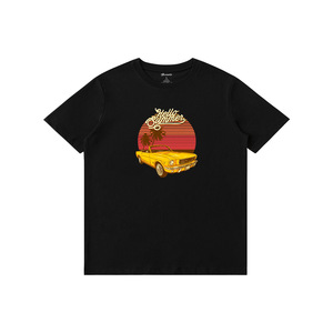 T-shirt Rétro Voiture Cabriolet Vacances d'été, Couche de Base Respirante et Confortable à Col Rond pour Couples, En Stock avec Livraison Directe - Product Image 5