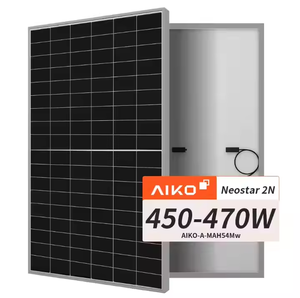 โมดูลพลังงานแสงอาทิตย์แบบสองหน้า Aiko Solar Stellar Dual-glass Bifacial Modules N-Type ABC Solar กำลังไฟสูงขึ้น ค่า LCOE ต่ำขึ้น 620W 625W 630W 635W 640W AIKO-G635-655-M - Product Image 2