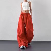 Pantalon ample taille haute décontracté Y2K pour femme, style streetwear tendance et de haute qualité, coupe large pour l'été