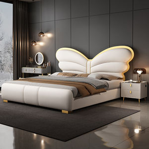 <span class=keywords><strong>Letto</strong></span> King Size Moderno Imbottito con Rivestimento in Vera Pelle Mobili di Lusso per Camera da <span class=keywords><strong>Letto</strong></span> <span class=keywords><strong>Letto</strong></span> Morbido con Contenitore Design Confortevole - Product Image 4