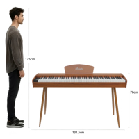 Clavier de piano numérique Beisite, piano électronique, piano électrique, 88 touches