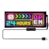 Pantalla LED Flexible para Coche con Bluetooth y APP, Pantalla Publicitaria a Todo Color, Adhesivo Inteligente para Coche, Equipo Publicitario Más Vendido