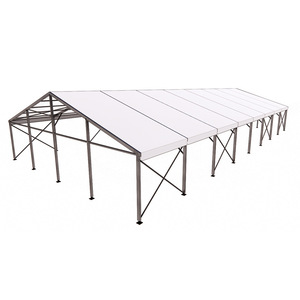 Carpa para Ferias Comerciales, Rectangular, con Estructura Metálica, Cubierta de Oxford Impermeable, para Uso en Todas las Estaciones, Tipo de Refuerzo Diagonal - Product Image 1