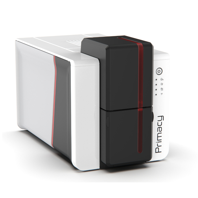 Erasable New Primacy 2 Single Sided Student Employee Visitor Vip PVC ID Card Printer for Evolis