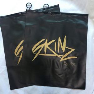Custom <b>Black</b> PVC Ziplock Bag Frosted Plastic Appearal Clothing Packaging Moisture-Proof and for <b>Socks</b> and Shoes - Product Image 5