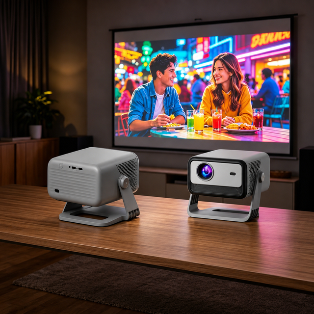 Smart LED Projector Native 1080P Full HD 4K H.265 Decoding Auto Focus Bluetooth WiFi 6 Home Cinema Projector