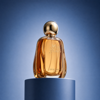Flacon de parfum vide artistique personnalisé le plus populaire 30ml 50ml 100ml, flacon de parfum de luxe à col serti avec bouchon