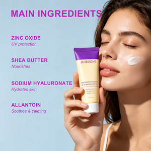 <span class=keywords><strong>Protector</strong></span> <span class=keywords><strong>Solar</strong></span> Facial Mineral SPF30 de Marca Privada, No Grasoso, Ligero, con Óxido de Zinc, Crema de Protección <span class=keywords><strong>Solar</strong></span> Física Suave - Product Image 2